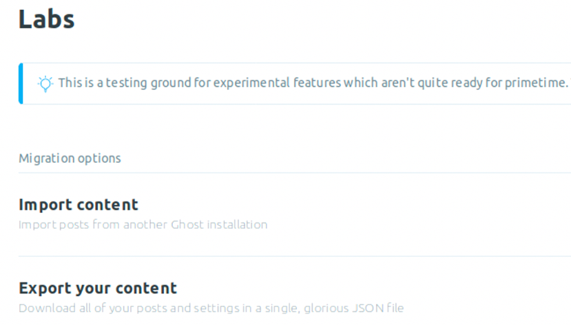 Ghost content migration SQLITE to MYSQL