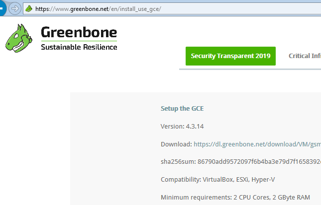 Running OpenVAS (GCE) Appliance / Greenbone Community Edition / Greenbone Security Manager TRIAL on KVM / QEMU
