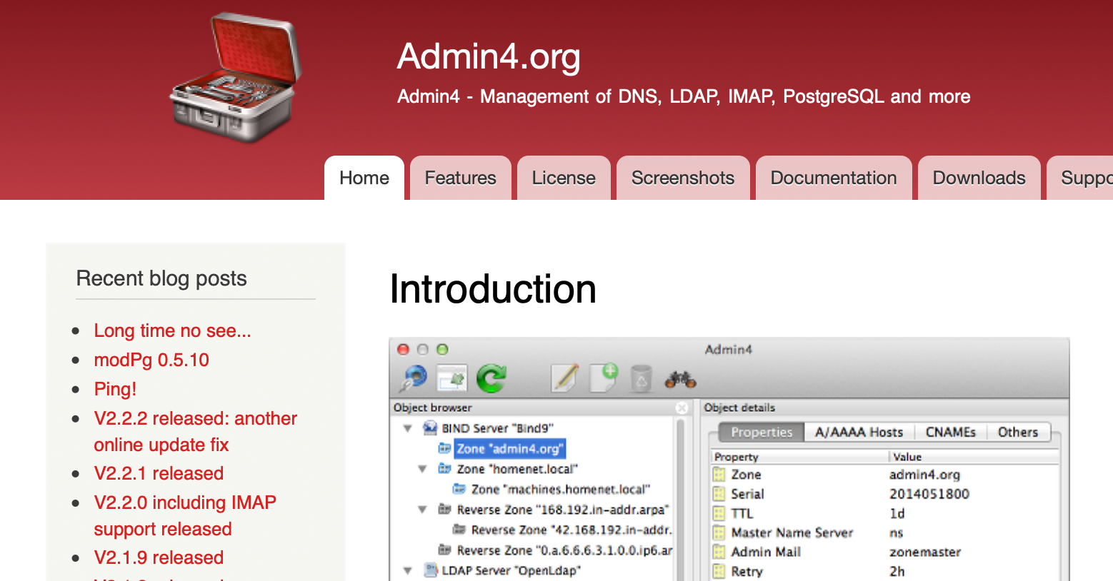 Admin4 for BIND DNS Management on Ubuntu (19.04) & MacOS