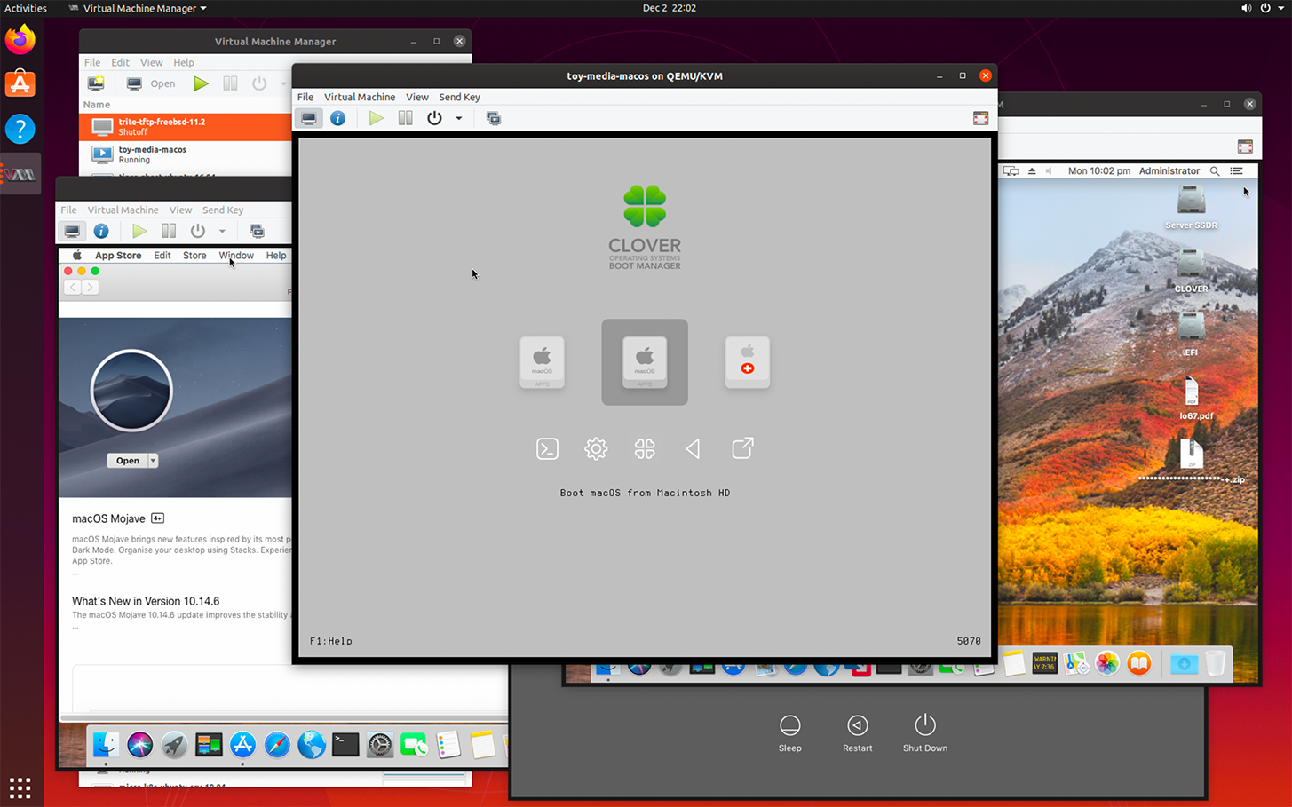 MacOS on Ubuntu with KVM/QEMU and OVMF/Clover EFI